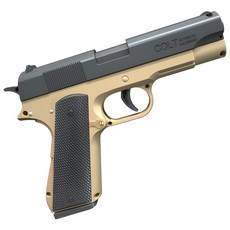 UB 콜트 M1911 탄피 배출 너프건 자동 연사 권총, 1개, 골드 블랙