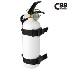 차량용소화기 휴대용 가정용 캠핑 분말소화기 스트랩포함, 화이트, 1개