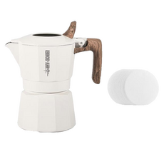 쓰리바머 더블 밸브 모카포트, 1개, 프리미엄 화이트