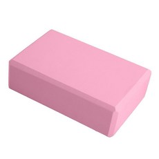 EVA雙色瑜伽磚 健身運動輔助磚, 茱萸粉,22.8*15.2cm*72mm, 1個