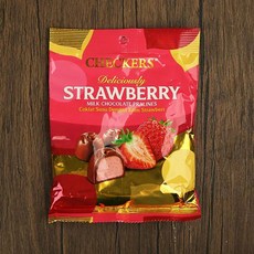 말레이시아 체커 두리안 초콜릿 밀크 기념품 딸기 특산품 헤이즐넛 사탕 여행, 1개, C. 딸기 필 밀크 초콜릿 캔디 50g