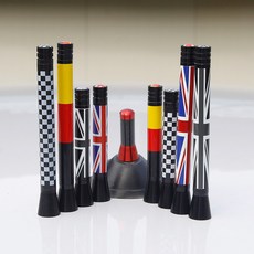 미니 쿠퍼 안테나 볼 튜닝 유니온잭 카본 타입 호환 용품, 카본 미듐타입 (카본실버)