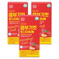 제로제곱 붓기 얼굴 부기 빠지는 빼는 분말 콤부차 선물 콤부기컷 애플 히브스커스 3박스, 3개, 10개입, 5g