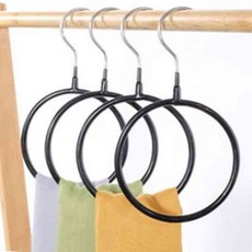 미끄럼방지 링옷걸이 스카프 넥타이 목돌이 옷걸이, 1개