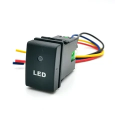 안개등스위치 스즈키 지미 2010- 차량에 맞는 1PC 수정 스위치 Led DRL 전원 레이더 안개등 스포트라이트, 10 LED