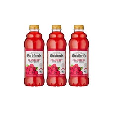빅포드 크랜베리 주스 드링크 1L 3팩 Bickford's Cranberry Juice Drink 1L, 3개