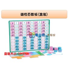 哥白尼的實驗室 磁性百數板(盒裝) - 數學教具 磁性白板 面積概念 數數 四則運算 幼兒教具 邏輯推理, 1個