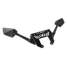 ADV125 미러 크로스바 리어 백미러 머드 350ADV 롱 머드가드 프론트 1. 블랙 쉘 화이트 미러 키트, 05. 탄소섬유 눈부심 방지 키트