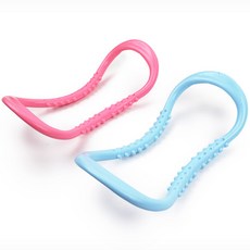 셀프 스트레칭 다리 지압 종아리마사지 기구 요가링, 블루, 1개