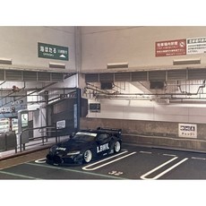 1:64 場景 海螢火蟲停車場 車庫背景板模型 TLV INNO, 1個