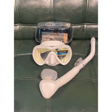 GULL VADER 抗UV 潛水/浮潛 面鏡 mat glass white 含呼吸管 全新