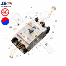 전기 누전차단기 50A 2p 단상 산업용 차단기 ELB, 1개