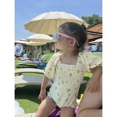 다소곳 레몬스모크수영복 아기수영복