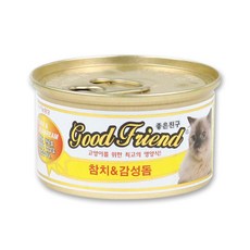굿프렌드 고양이 간식캔, 굿프랜드 캔 참치감성돔 85g, 85g, 24개