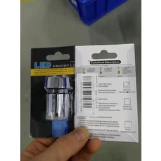 LED 수도꼭지 색상 변경 온도 센서 주방 욕실 샤워 탭 수도꼭지 노즐 헤드 어댑터, 01 빠른, 06 blue and Adapter, 1개