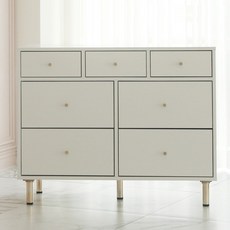 보루네오 엘리브 골드니스 900 3단 7칸 서랍장 pn283-1, 화이트