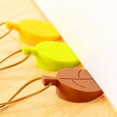 주파트먼트 나뭇잎 모양 실리콘 도어 스토퍼 안전 가구 부속품, 1개