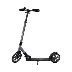 Swagtron Folding 성인 어린이 청소년용 킥 스쿠터 경량 높이 조절 스템 무함유미엄 ABEC 9 베어링, 회색