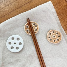 룸엔 베이커리 수저받침 연근 모양 젓가락 홀더, 1개