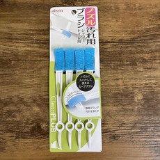 日本雞仔牌 馬桶噴嘴清潔劑 清潔慕絲 40ml, 1個, Aisen 免治4入清潔刷