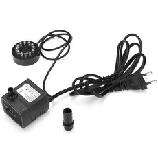 다채로운 램프 LED 조명이 있는 5W AC 220V 워터 펌프 매우 조용한 미니 잠수형 워터 펌프 수족관 어항 분수 펌프