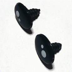 인형눈 모루인형부자재 눈알 코 데코 파츠 타원형, 1개, 8x10mm 1P