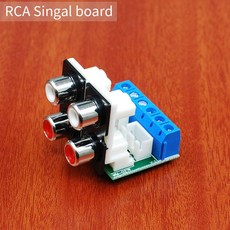 UNISIAN RCA 커넥터 모듈 4 채널 오디오 신호 보드 4RCA-3 핀 2.54 5.08 1/3 PCs, [03] Finished Board, [01] 1 Piece, 1개