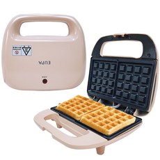 優柏EUPA鬆餅機TSK-2066W，不沾塗層烤盤，快速加熱，輕鬆製作美味鬆餅, TSK-2066W