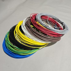 국산 HFIX 저독성 난연 KS 절연전선 1.5SQ /2.5SQ 10미터 단위 절단판매 옥내배선 소방 전기선 절연전선, 1.5SQ 10M, 황색, 1개