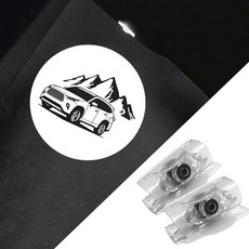 토요타 하이랜더 2010-2025 자동차 액세서리용 변색 없는 자동차 도어 조명 프로젝터 - 고스트 섀도우 웰컴 HD LED 퍼들 라이트, Highlander-SS04용