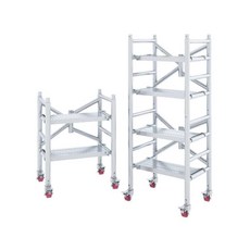 워킹타워 피티 건설 현장 가설 사다리 미끄럼 방지, 195x140x70(휠+사각관 페달), 1개