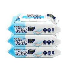 세균닦는 행주티슈 위생행주 캡형 80매입 / 무자극 무세제, 3개, 3개