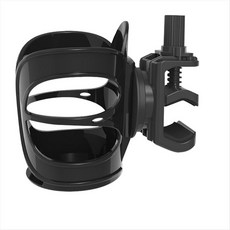 컵 홀더 조절 가능한 음료수 홀더 물병 홀더 클램프 온 마이크 스탠드 폴 튜브 삼각대 런닝머신, 01 Black, 검은색