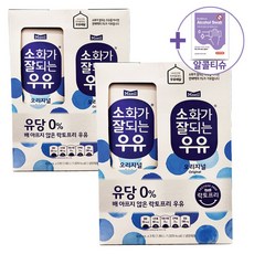 트레이더스 매일 소화가 잘되는 우유 930ML X 2 [아이스박스] + 더메이런알콜티슈, 2개