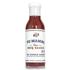 요마마스푸드 클래식 BBQ 소스 설탕 무첨가, 397g, 1개