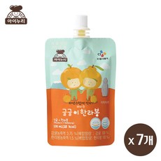 아이누리 마시는 귤귤이 한라봉 주스, 100ml, 7개