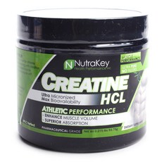 NutraKey 肌酸 HCL 運動表現, 1個, 93.75克