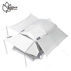 OutdoorBase 沙丘光影隧道帳 4-6人帳 一房一廳 露營帳篷, 冰嵐, 隧道帳