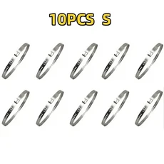 10/20pcs 자동 ATV 조정 가능한 차축 CV 조인트 부팅 크림프 클램프 (펜치 도구 포함) 크림프 이어 유형 확, 01 10PCS S