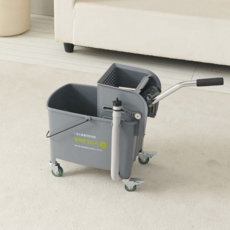 청소 밀대 탈수기 바퀴형 대걸레 간편 업소용 밀대 탈수기 청소용 세트 빨래판 탈수통 짜는, 1