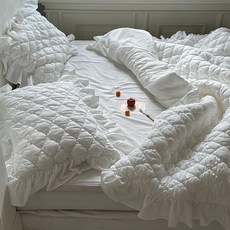 아트박스/메종드룸룸 헤이미쉬 프릴 차렵이불 슈퍼싱글 기본세트