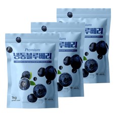 무첨가 100% 프리미엄등급 냉동블루베리 1KG, 1kg(칠레), 3개