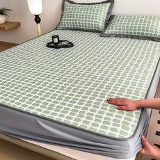 綺夢 冰絲涼蓆, 綺夢-果綠牀笠,0.9m涼蓆+枕套1只