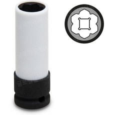 BGS 벤츠 S클래스 휠볼트 소켓 MS17 1 2인치 85mm 특수소켓 MS17 알루휠 보호 플라스틱