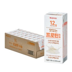 부산우유 맛있는 프로틴 우유, 24개, 190ml