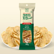 브리더랩 강아지 크런치 치킨 칩, 혼합맛(닭가슴살/김), 80g, 2개