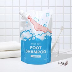 (공병미포함) 시트러스 풋샴푸 살림살림 리필팩, 1L