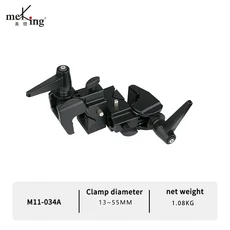 메킹 다기능 사진 촬영용 범용 클램프 강력한 연장봉 포함 금속 조명 스탠드 액세서리 고정용, 03 M11-034A