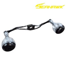 씨호크 초경량 베이트릴 더블핸들 시마노 다이와 호환 아크릴 핸들, 1개, M-A1 블랙건스모크