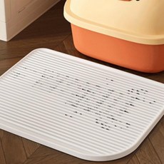 고양이 모래 매트 사막 방지 발판 화장실 배변 논슬립, 그레이, 1